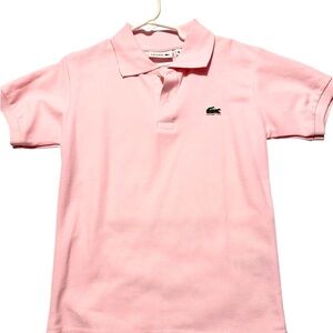 Lacoste Kids Pink Polo Shirt